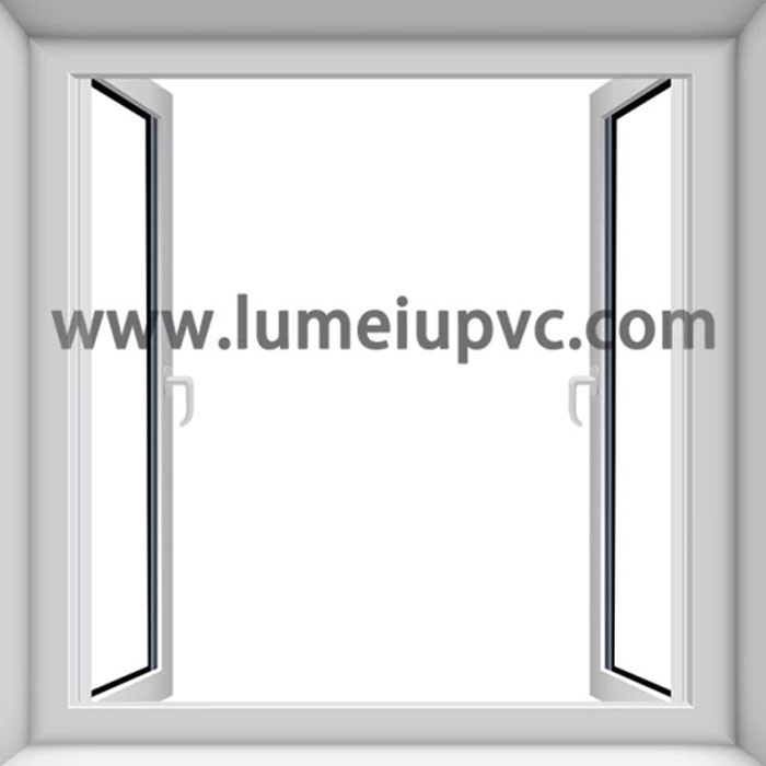 Doppelt verglastes PVC-Fenster UPVC-Kunststofftür Preis