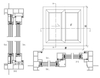 PVC-Terrassentürprofile PVC-Gartenschiebetür Nordamerikanisches Fenstersystem