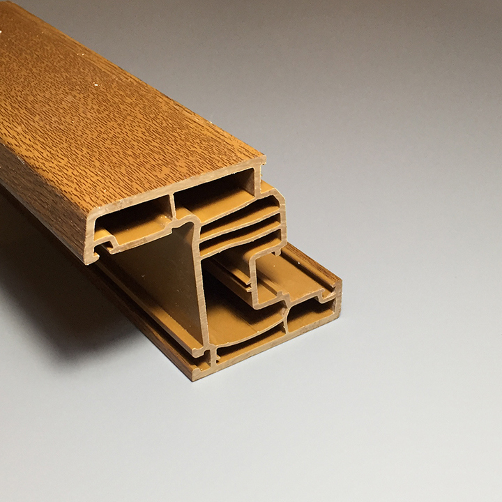 Goldene Eiche laminierte Folien -UPVC -Fensterprofile für Plastikfenster und Tür