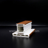 China Factory 70mm Holzfarbe PVC-Profil mit laminiertem